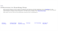 Desktop Screenshot of boardbag-shop.de