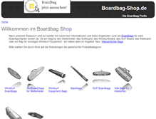 Tablet Screenshot of boardbag-shop.de